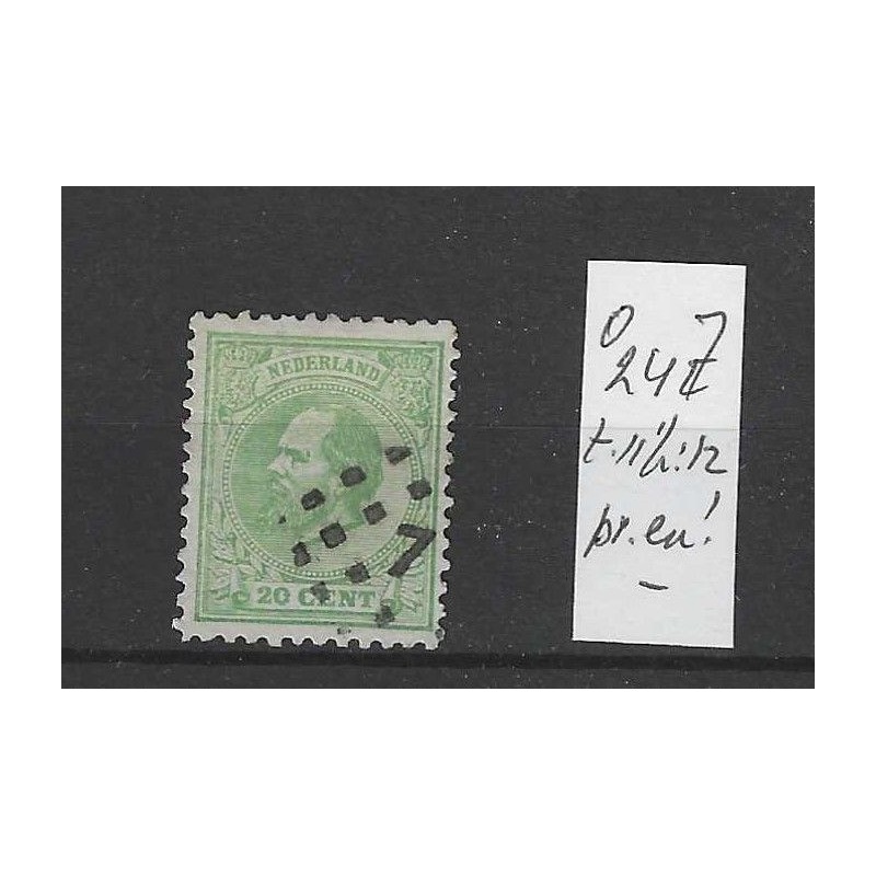Nederland 24J  Willem III  1872  VFU/gebr  CV 20 €