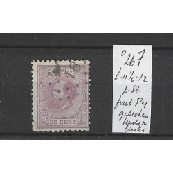 Netherlands 26J  with plate flaw P4 VFU/used  CV 60 €