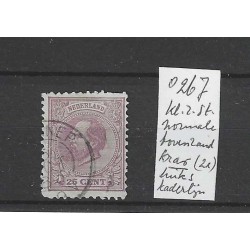 Netherlands 26J  with plate flaw PM4 VFU/used  CV 80 €