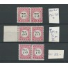 Dutch East Indies  P13C-P13B  combinaties type I, II and III  MH/ongebrCV 225 €