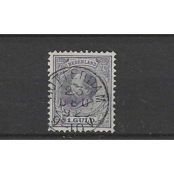 Netherlands 28 Willem III  1872 "ROTTERDAM 1892"  VFU/used  CV 50 €