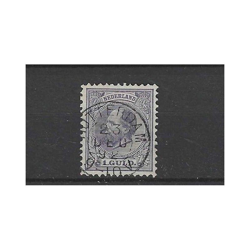 Nederland 28 Willem III  1872 "ROTTERDAM 1892"  VFU/gebr  CV 50 €