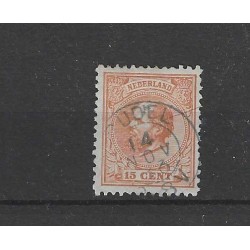 Netherlands 23H  "BUDEL 1883" in blue VFU/used  CV 25+ €