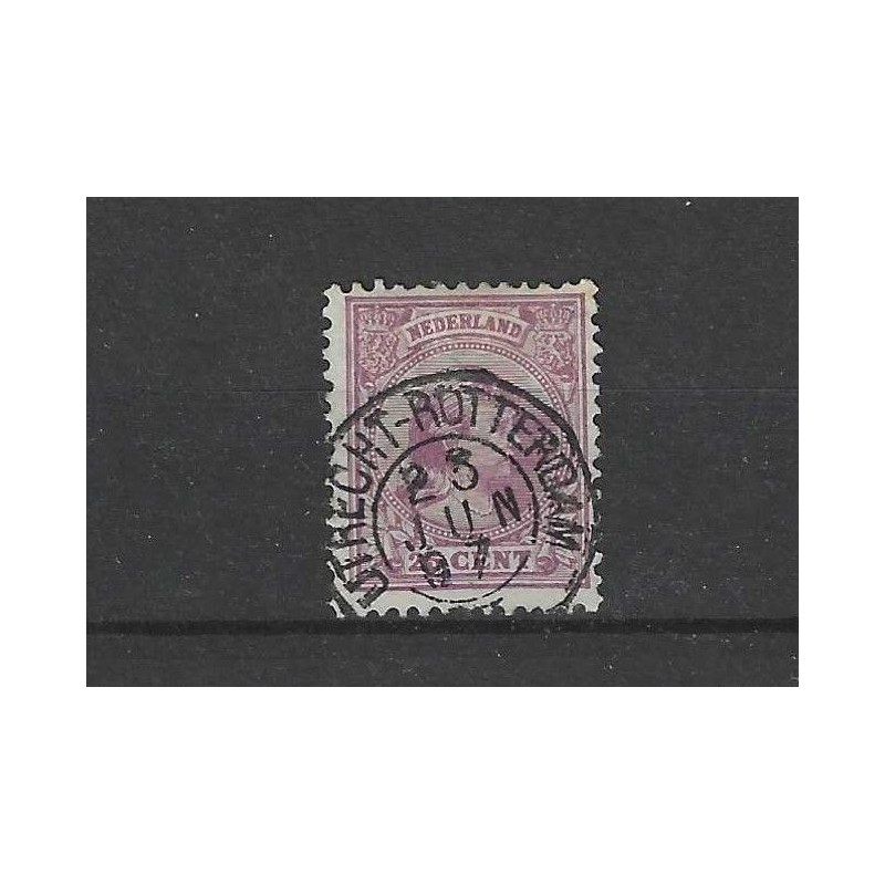 Netherlands 42 with "UTRECHT-ROTTERDAM 1897"  VFU/used  CV 10+€
