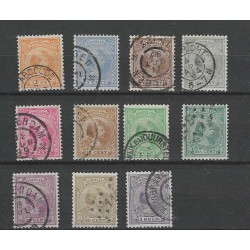 Netherlands 34-44 Wilhelmina 1891  VFU/used  CV  178 €