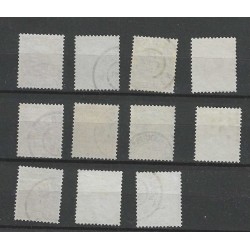Netherlands 34-44 Wilhelmina 1891  VFU/used  CV  178 €