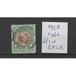 Nederland 45  Wilhelmina "UTRECHT RSPB 1898"  VFU/gebr  CV  27,5 €