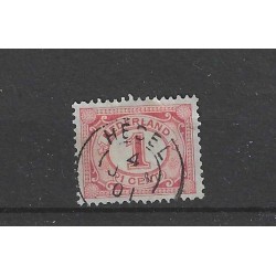 Netherlands 51 Numeral "HEDEL 1901" small round cancel  CV  10+ €