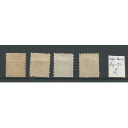 Dutch East Indies  P19-22 Postage due 1892  MH/unused   CV  135 €