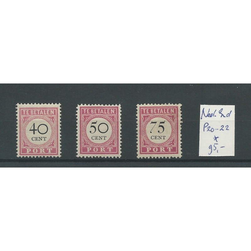 Dutch East Indies  P20-22    MH/unused   CV  95 €