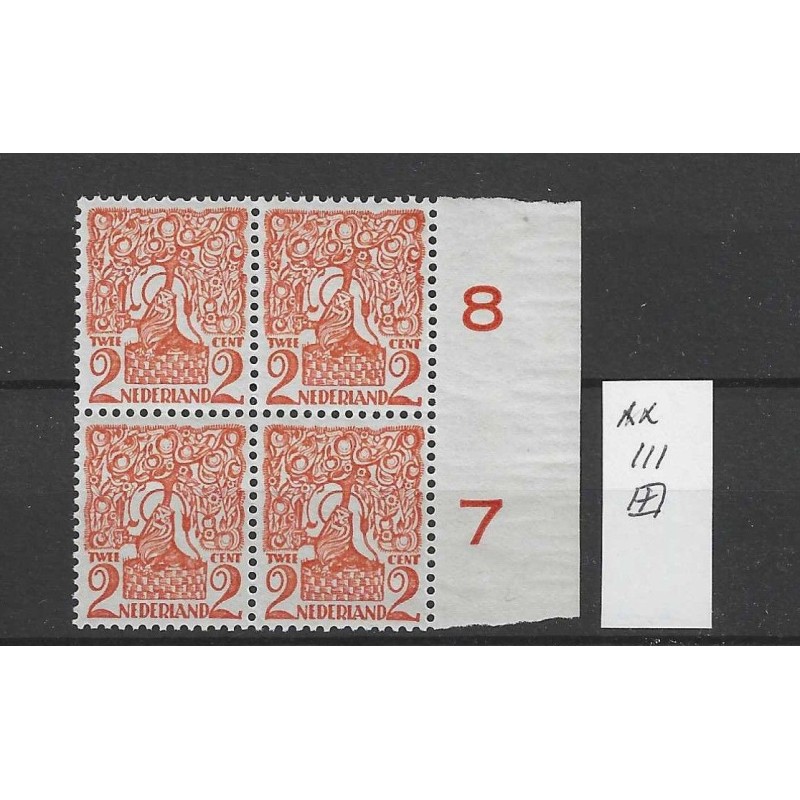 Nederland  111 Voorstellingen blokje  MNH/postfris  CV 45 €