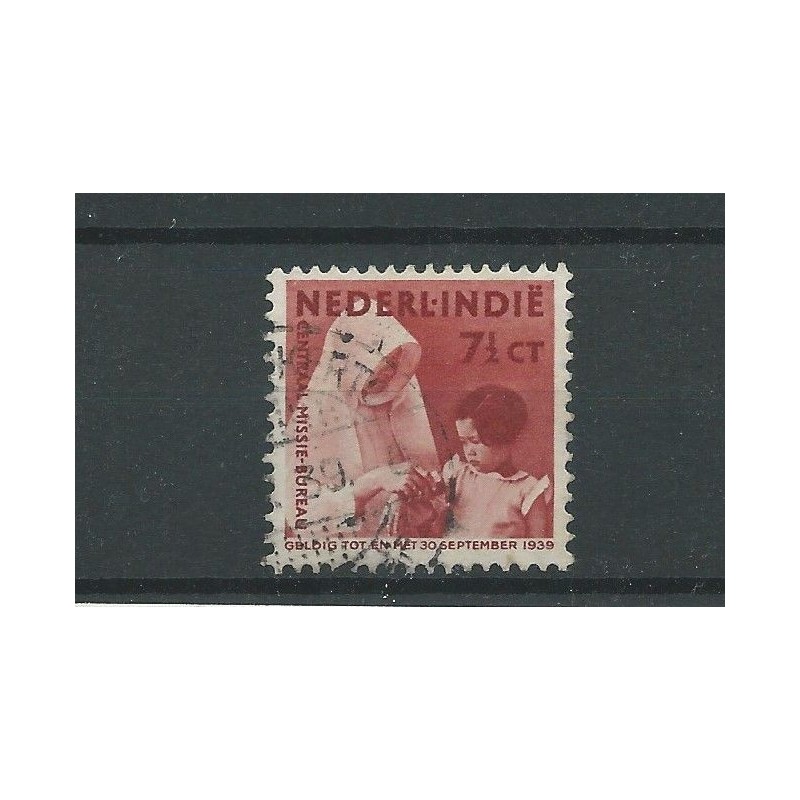 Dutch East Indies  243a VERTICAL WM   VFU/used  CV  650 € with Certificate
