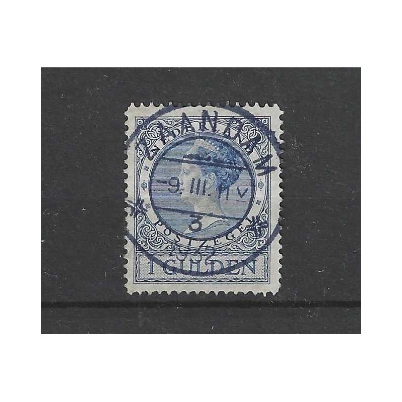 Netherlands  163B  Wilhelmina  "Zaandam 1932"  VFU/used  CV 10 €