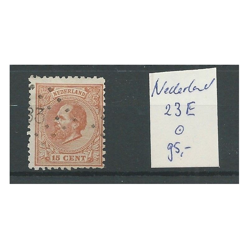 Netherlands  23E Willem III 1872 VFU/used  CV  95 €