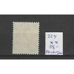 Netherlands  224 Provisional stamp  shifted overprint MNH CV 55 €