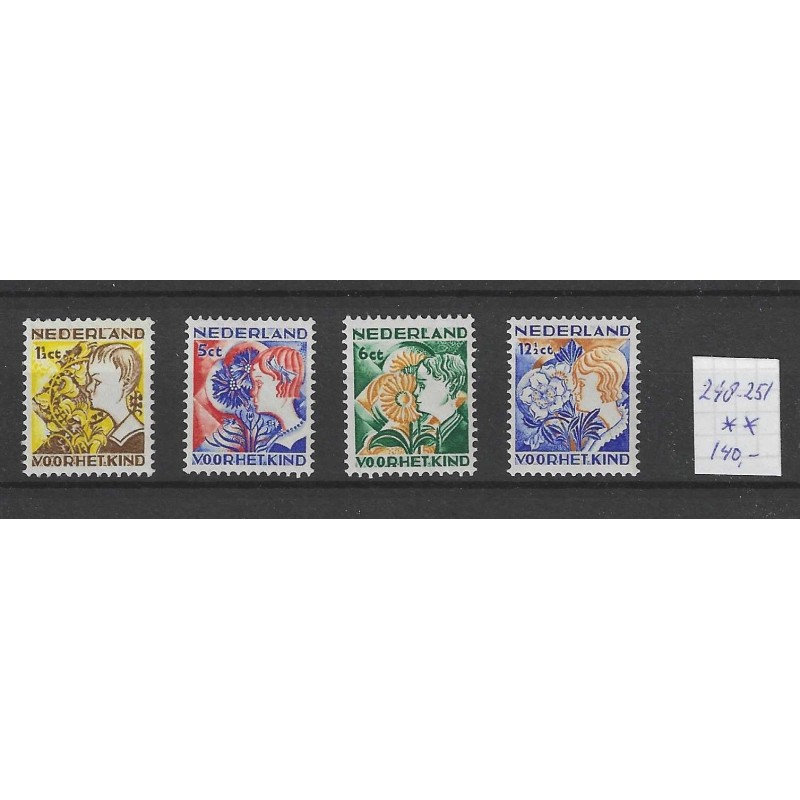 Netherlands  248-251 Child Welfare 1932  MNH CV 126 €