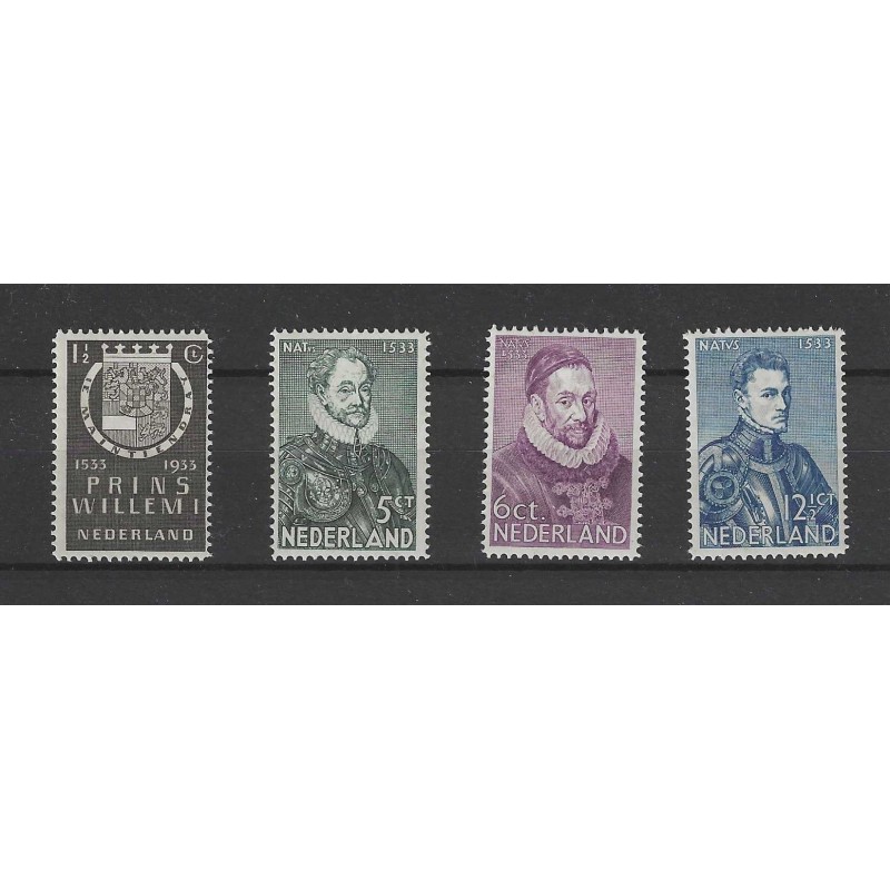 Nederland  252-255 Herdenkingzegels  MNH/postfris CV 63 €