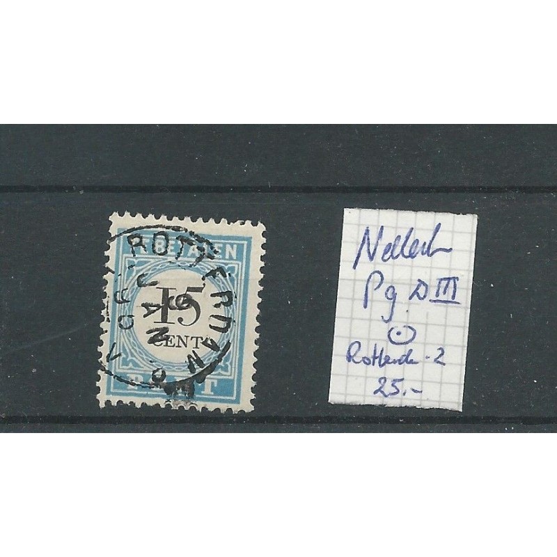 POSTAGE DUE P9 D-III  "Rotterdam-2" extremely fine VFU/used   CV 25 €