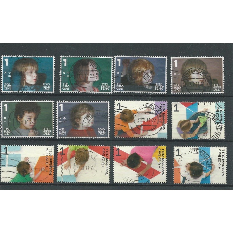 Nederland 2776a-2776f, 2886a-f  KIND  VFU/gebr  CV 7,2 €
