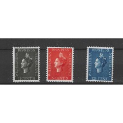 Netherlands  310-312 Wilhelmina  MNH CV 15 €