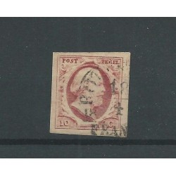 Netherlands  2 with SUPERB BREDE randen  VFU/used  CV 50+ €