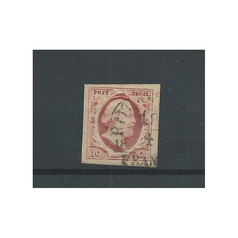 Netherlands  2 with SUPERB BREDE randen  VFU/used  CV 50+ €