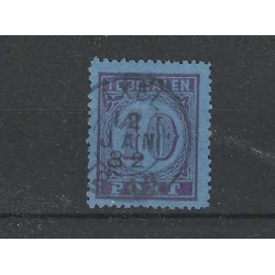 Netherlands  P2 "AXEL 1882"  Postage due 1870  VFU/used CV 35++ €
