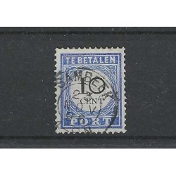 Nederland  P22 met "SAMBEEK 1896" kleinrond VFU/gebr CV 20++ €