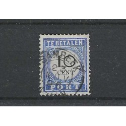 Netherlands  P22 with "SAMBEEK 1896" small round cancel VFU/used CV 20++ €