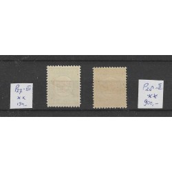 Netherlands  P27-III, P28-II  Postage due MNH CV 1050 €