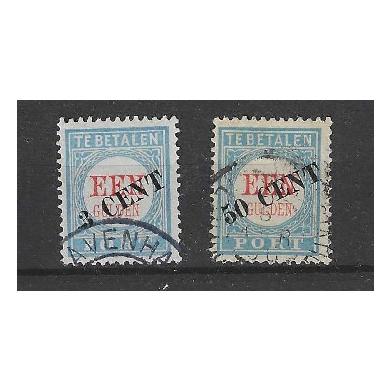 Netherlands  P27-III and P28-II   Postage due  VFU/used CV 235 €
