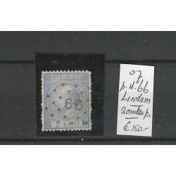 Netherlands 7II with numeral dot cancel 66  VFU/used  CV 150 €