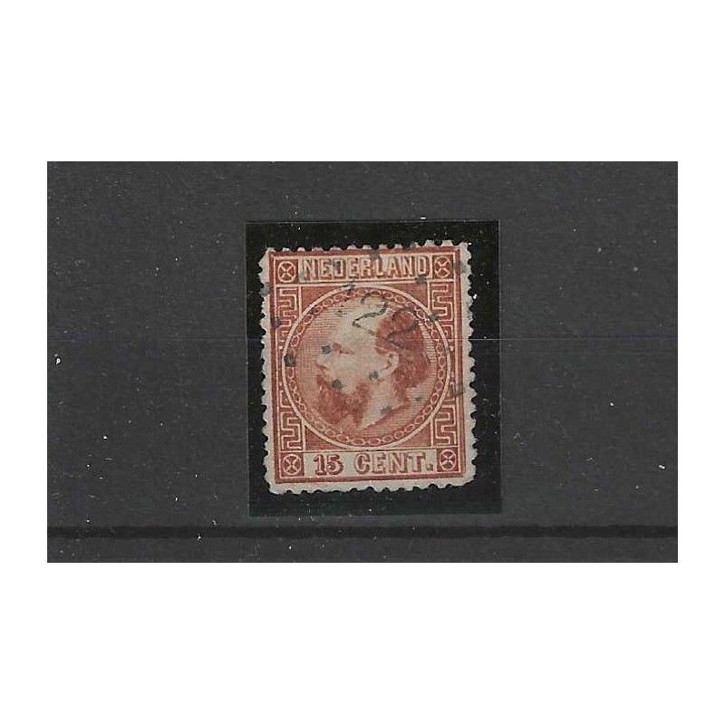 Nederland 9II  met puntstempel 122  VFU/gebr  CV 60 €