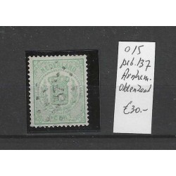 Netherlands 15  with numeral dot cancel 137 VFU/used  CV30 €