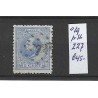 Netherlands 19   with numeral dot cancel 227  VFU/used  CV 45 €