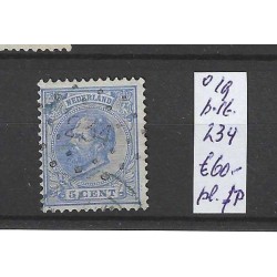 Netherlands 19  with numeral dot cancel 234  VFU/used  CV 60 €
