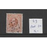 Netherlands 23  with numeral dot cancel 80 VFU/used  CV 20 €
