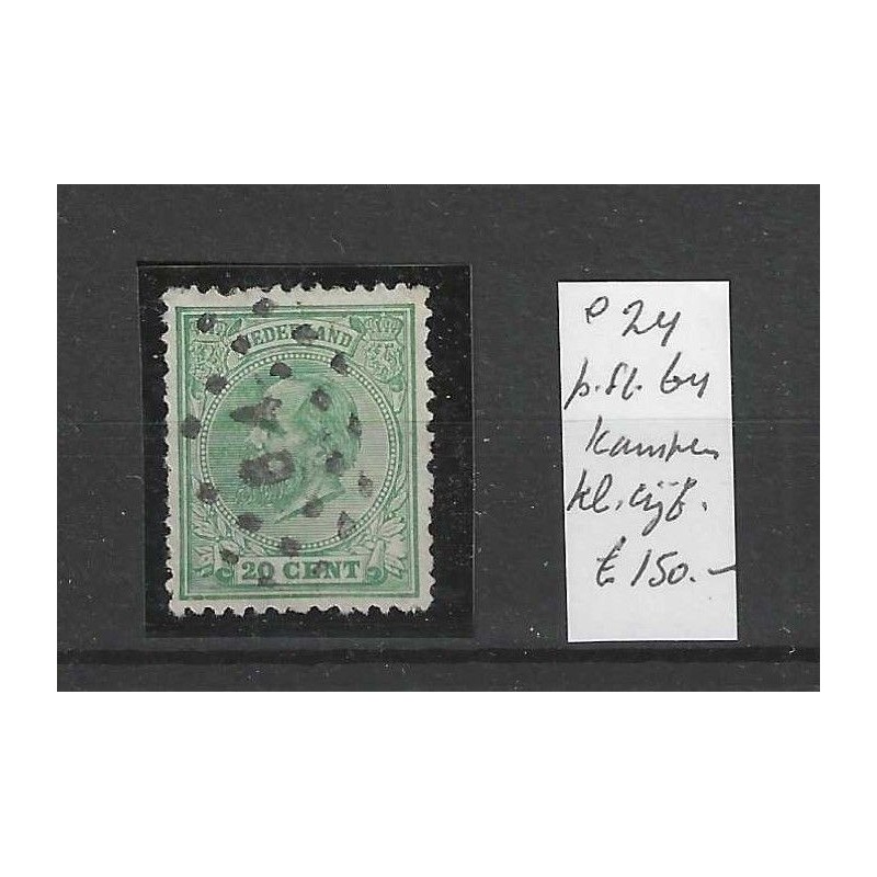 Nederland 24  met puntstempel 64  VFU/gebr  CV 150 €
