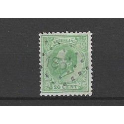 Netherlands 24  with numeral dot cancel 183  VFU/used  CV 12,5 €