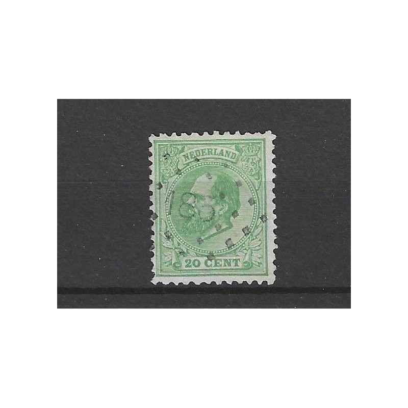 Netherlands 24  with numeral dot cancel 183  VFU/used  CV 12,5 €