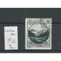 Liechtenstein 98A Landschaften & Fürsten  VFU/gebr  CV 50 €