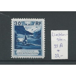 Liechtenstein 99A Landschaften & Fürsten  MH/unused  CV 28 €