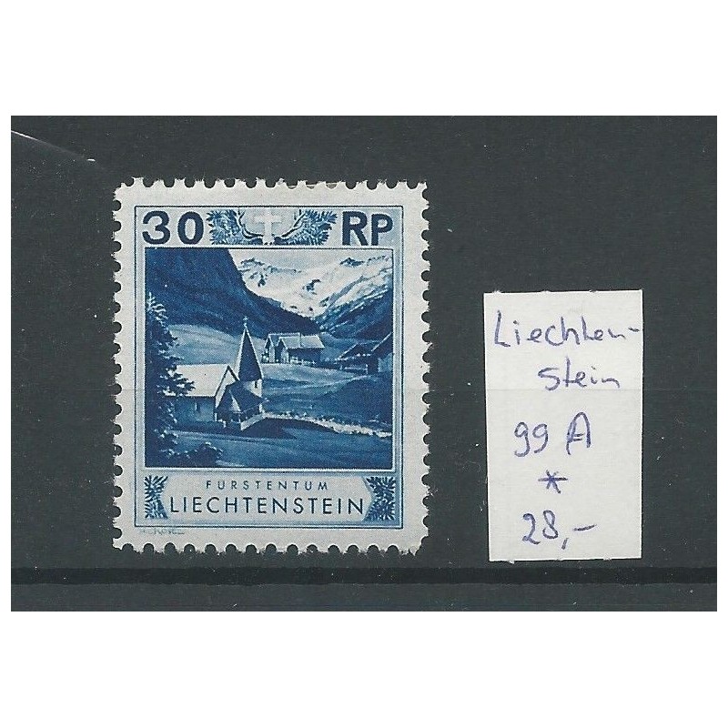 Liechtenstein 99A Landschaften & Fürsten  MH/ongebr  CV 28 €