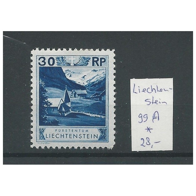 Liechtenstein 99A Landschaften & Fürsten  MH/unused  CV 28 €