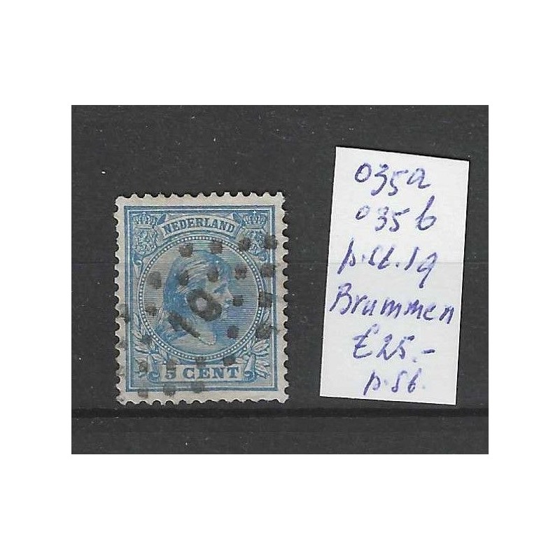Nederland 35 met puntstempel 19 VFU/gebruikt CV 25 €