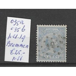 Netherlands 35 with numeral dot cancel 19 VFU/used CV 25 €