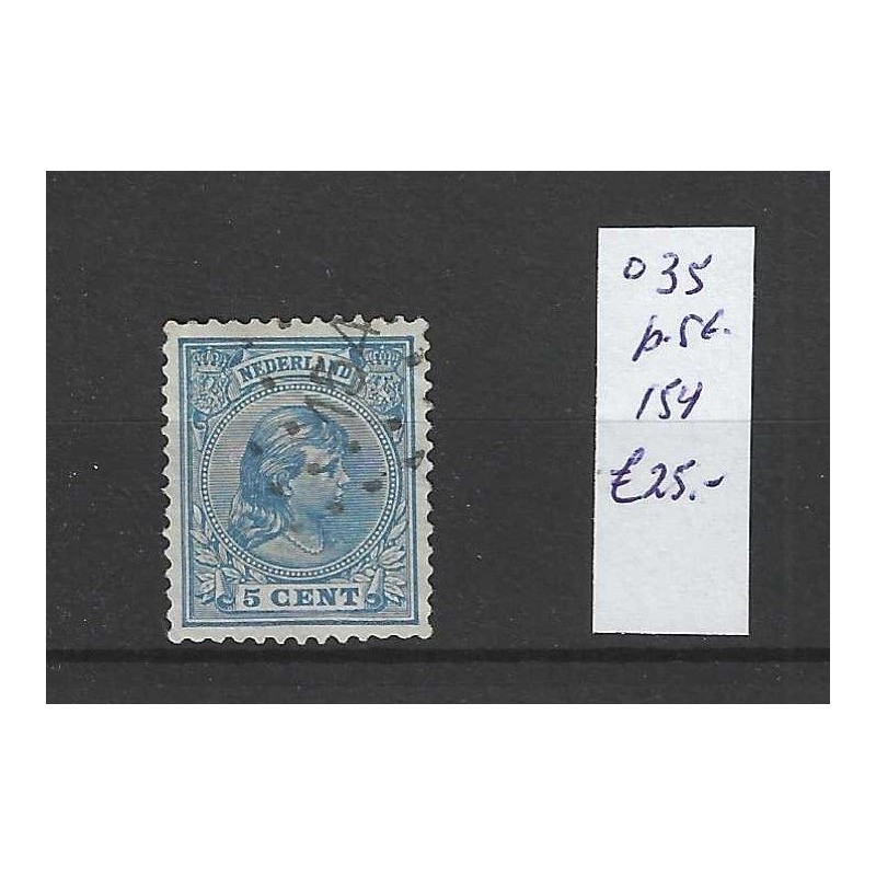 Nederland 35 met puntstempel 154 VFU/gebruikt CV 25 €