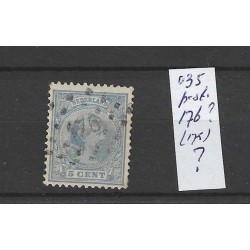 Netherlands 35 with numeral dot cancel 176 VFU/used CV 150 €