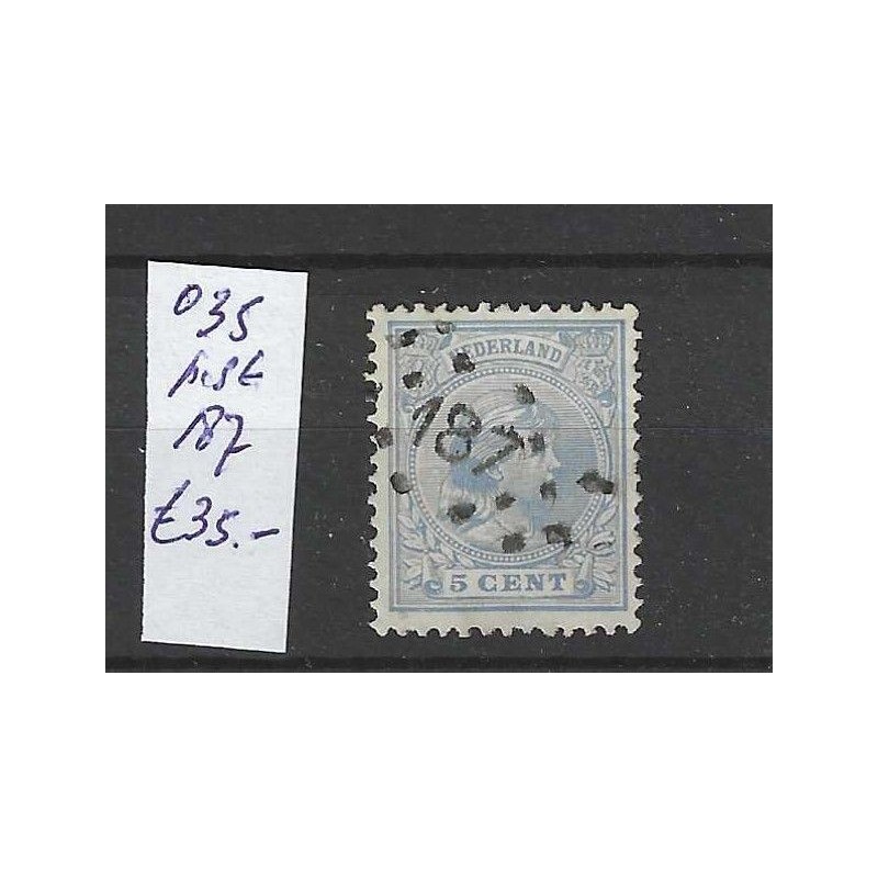 Nederland 35 met puntstempel 187 VFU/gebruikt CV 35 €