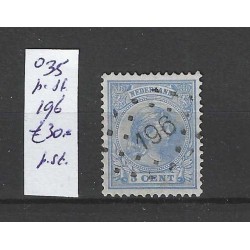 Netherlands 35 with numeral dot cancel 196 VFU/used CV 30 €